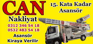 Ankara Can Asansörlü Nakliyat Evden eve nakliye firması